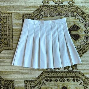 Sunday Best Vegan Leather Mini Skirt White